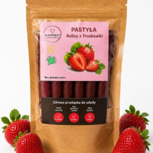 Rollsy truskawkowe bez dodatku cukrów 50 g FlavorDay