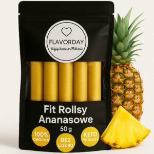 rollsy ananasowe bez cukru – naturalna keto przekąska z owoców