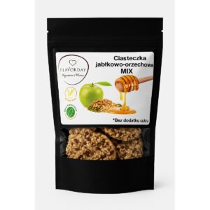 alt="Ciasteczka jabłkowo-orzechowe MIX FlavorDay – bez cukru"