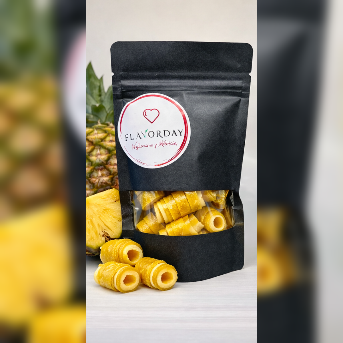 MilKiss Ananas 100 g cukierki jogurtowo-owocowe bez dodatku cukru