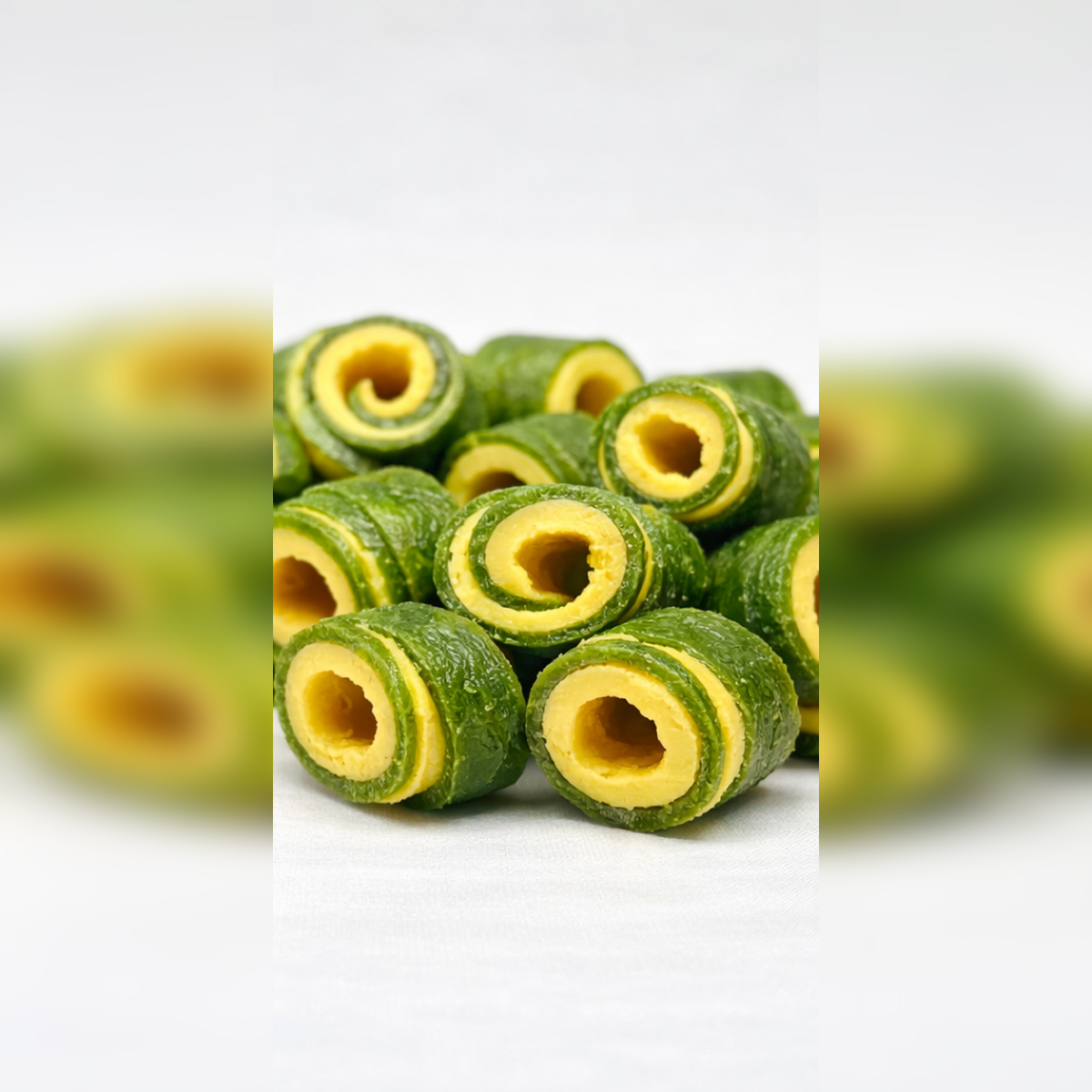 MilKiss Kiwi 100 g – roladki jogurtowo-owocowe kiwi z żółtą warstwą jogurtu